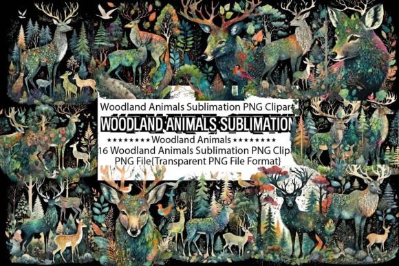 Download Woodland Animals Sublimation Bundle - Woodland animals Collection