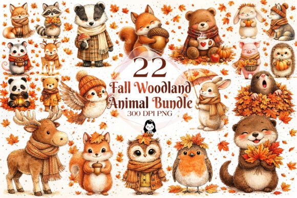 Download Autumn Fall Woodland Animals PNG Clipart - Woodland animals Collection