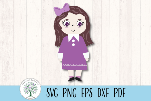 Download Vintage Girl Doll Character Illustration - Premium Bundle